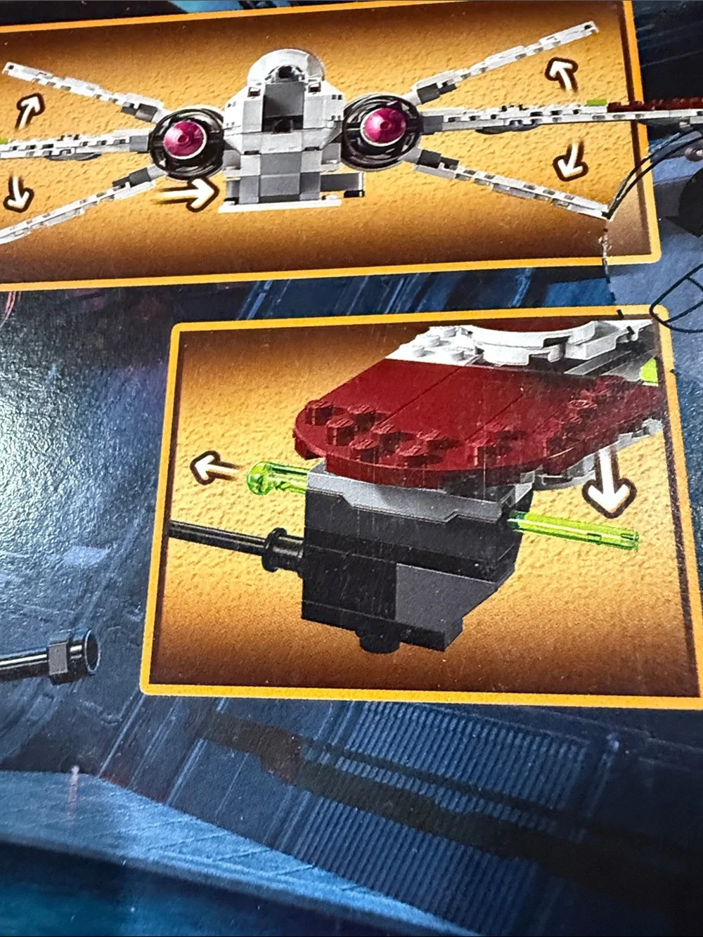 Lego Star Wars White Red Resistance Fighter Ship